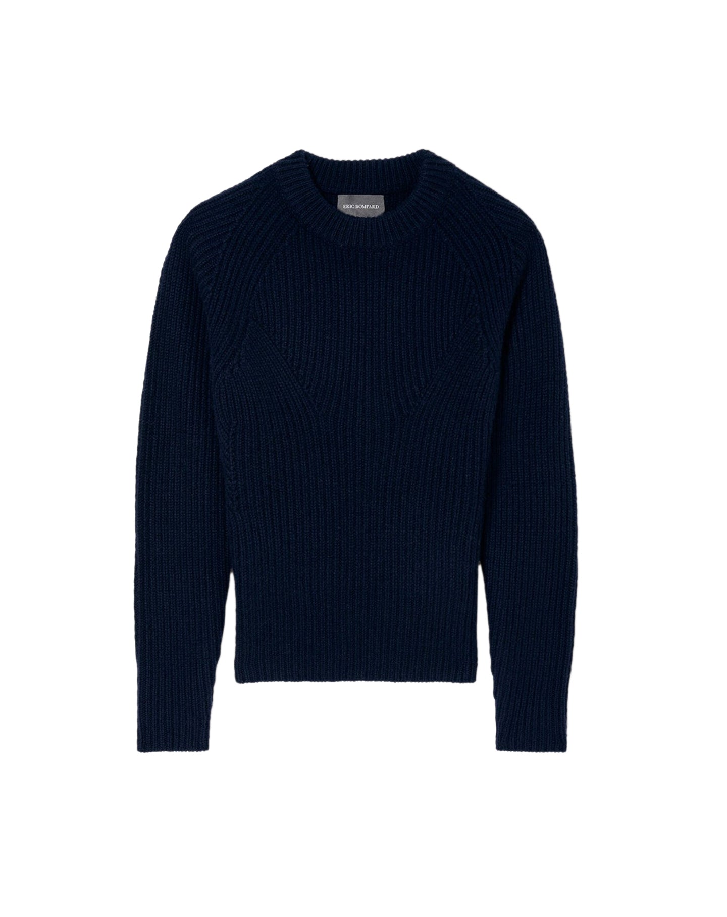 Cashmere Jeux de cotes crew neck jumper - Navy