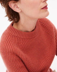 Pull ras de cou Jeux de cotes en cachemire - Sienne