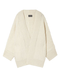 Stitch jacket in alpaca and cashmere - Natural