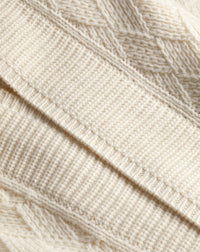 Stitch jacket in alpaca and cashmere - Natural