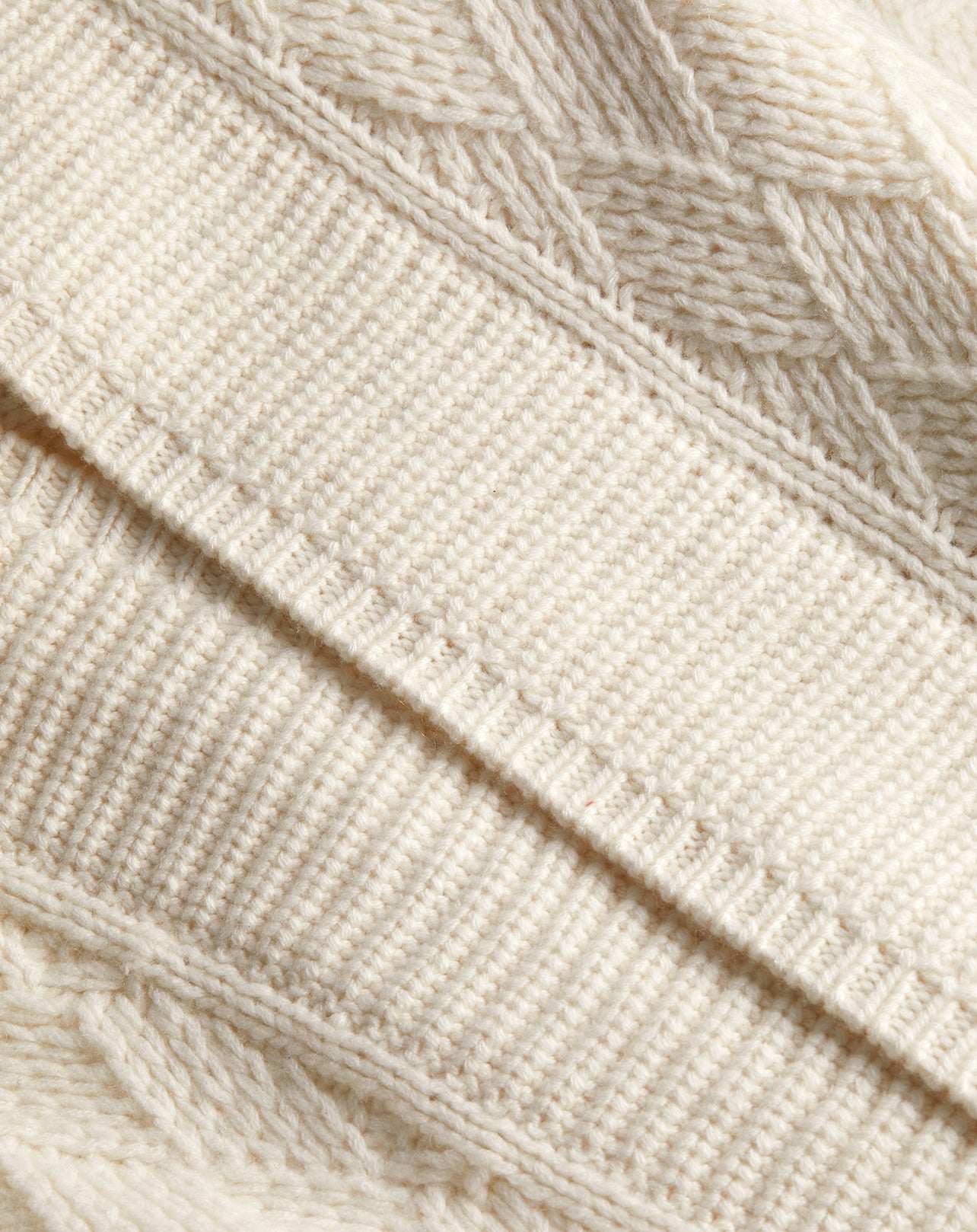 Stitch jacket in alpaca and cashmere - Natural