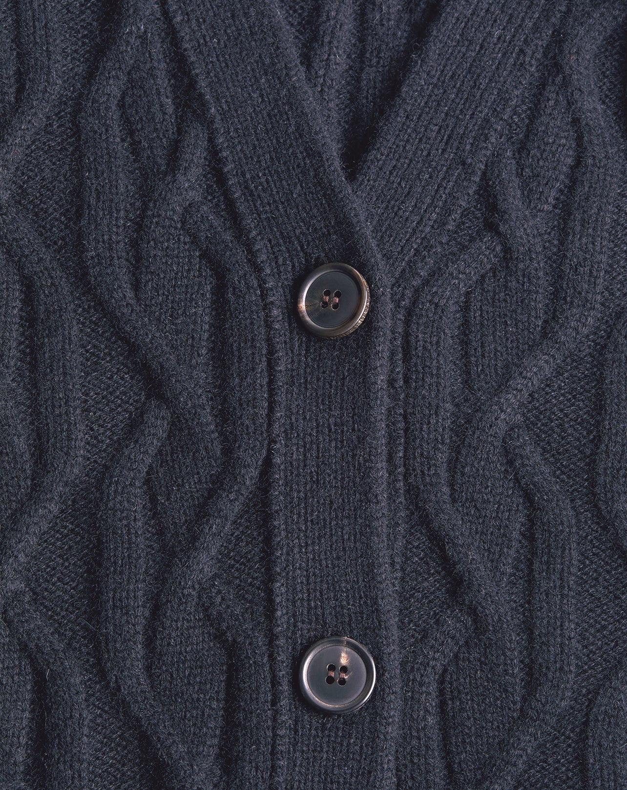 Geometric cashmere twist cardigan - Incense