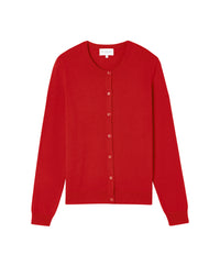 Classic cashmere cardigan - Ruby