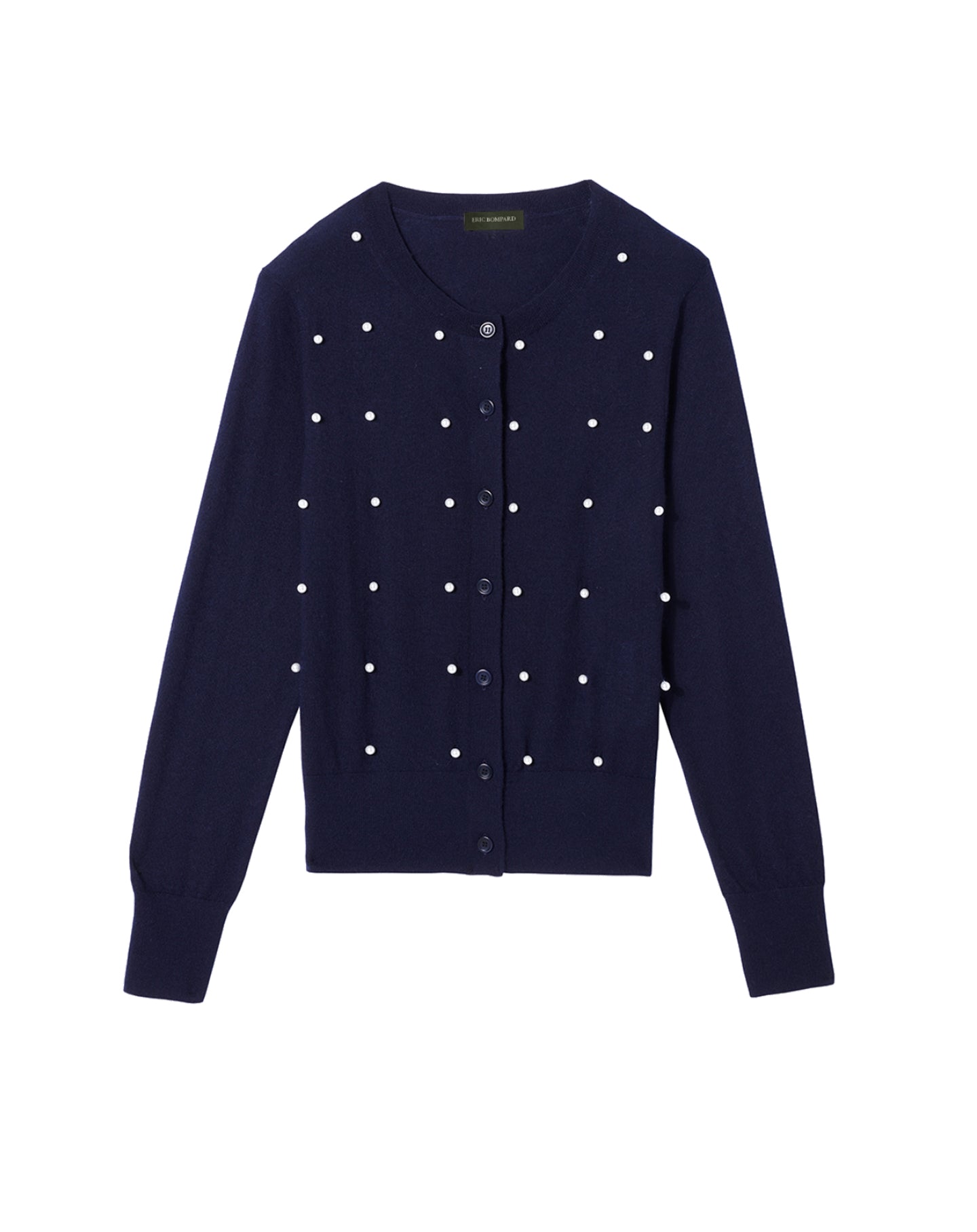 Cashmere beaded cardigan - Navy