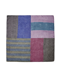 Geometric square in silk and cashmere - Multicolour