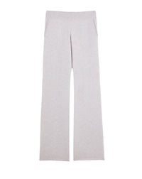 Pantalon jersey fluide en cachemire - Gris Craie