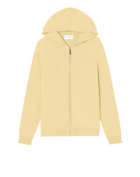 Cashmere hoodie - Primevert yellow