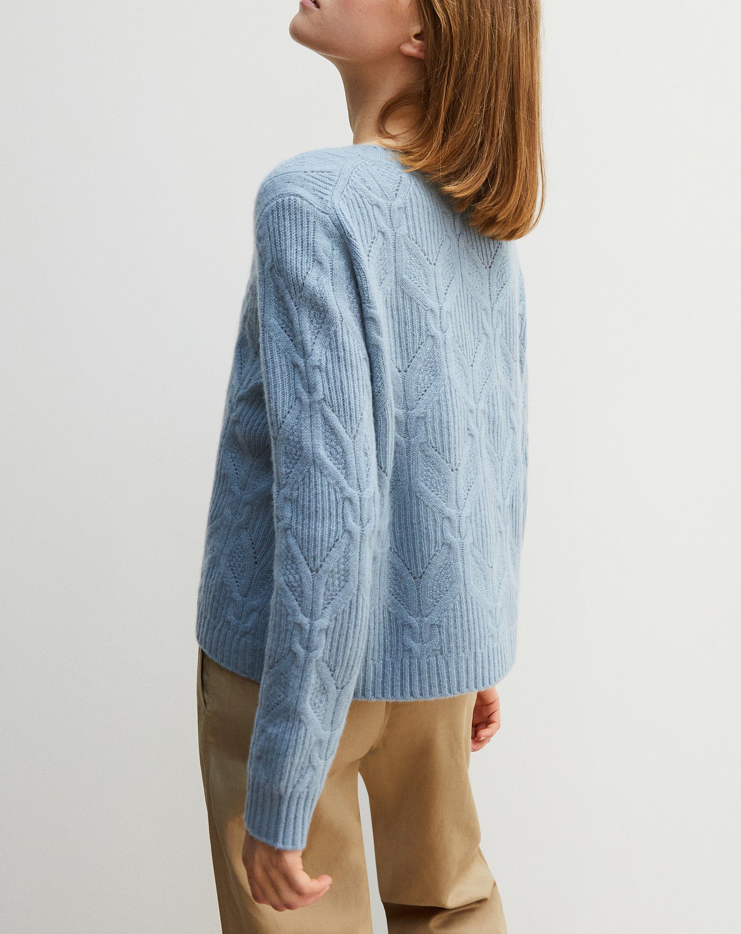 Gilet ample Pointelle torsadé en cachemire - Cirrus