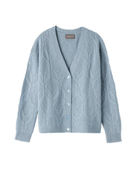 Gilet ample Pointelle torsadé en cachemire - Cirrus