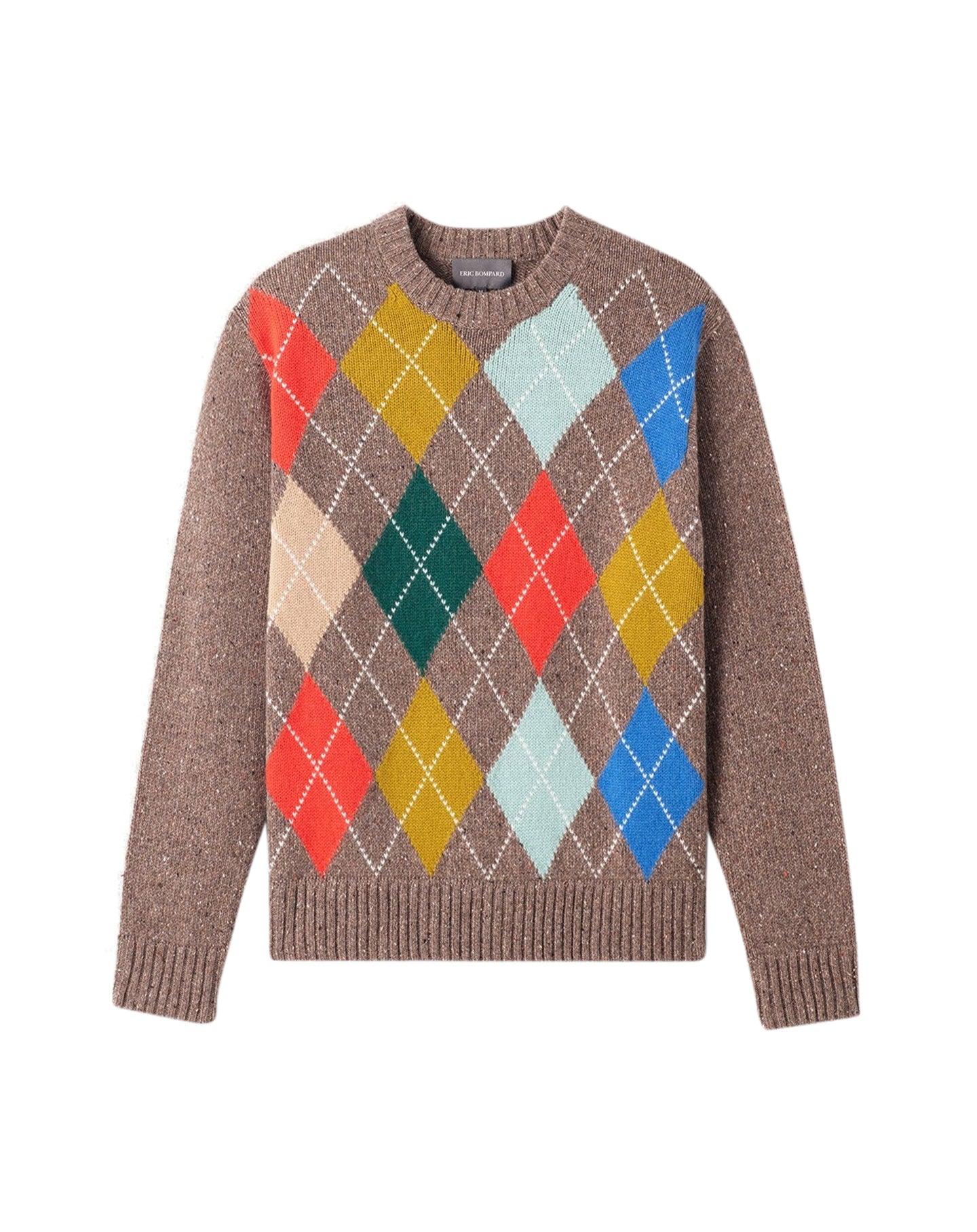 Intarsia argyle cashmere choker - Abbey Donegal