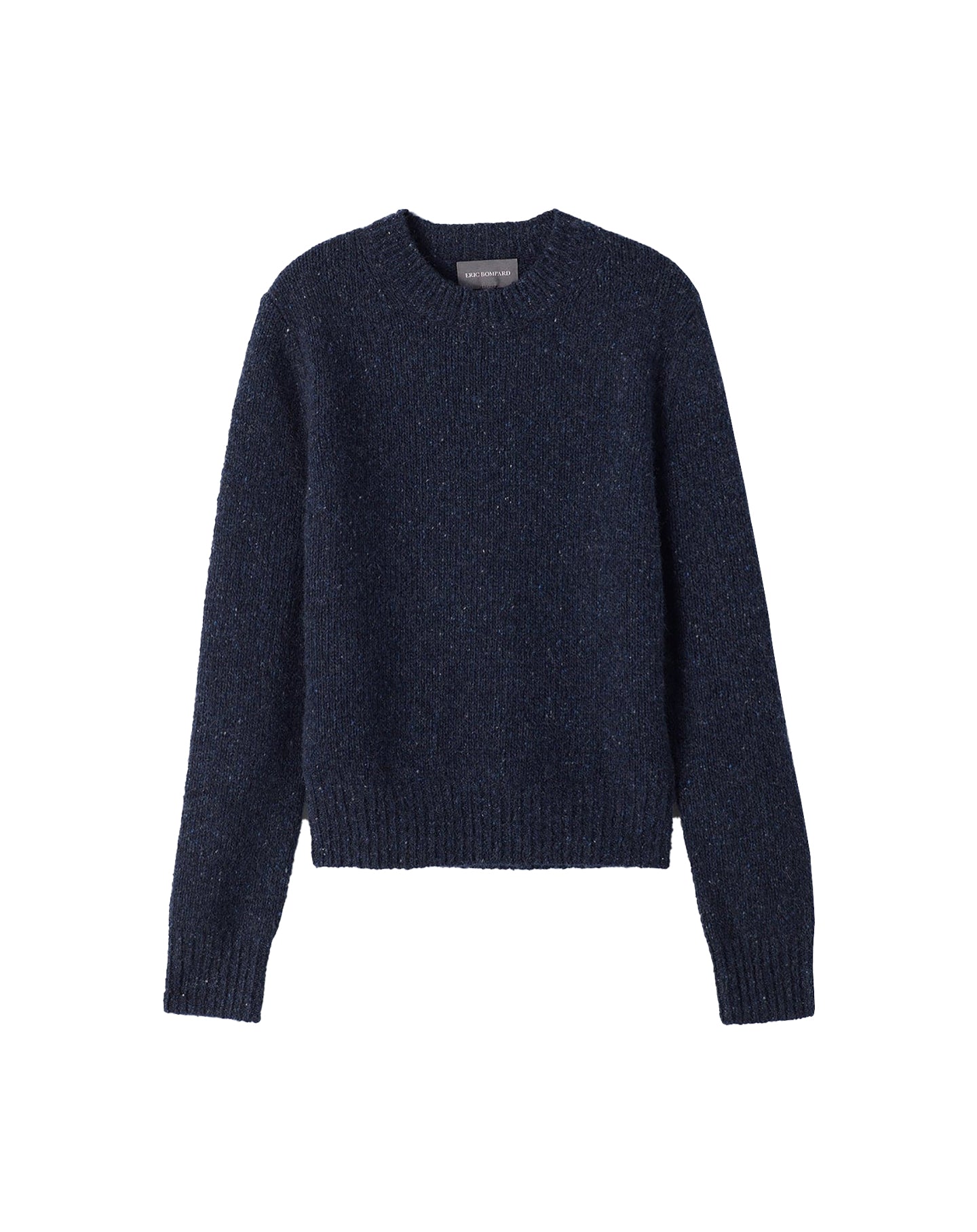 Genuine Cashmere Crew Neck Sweater - Donegal Nocturne Blue