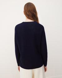 Gilet ample Jeux de Cotes en cachemire - Marine