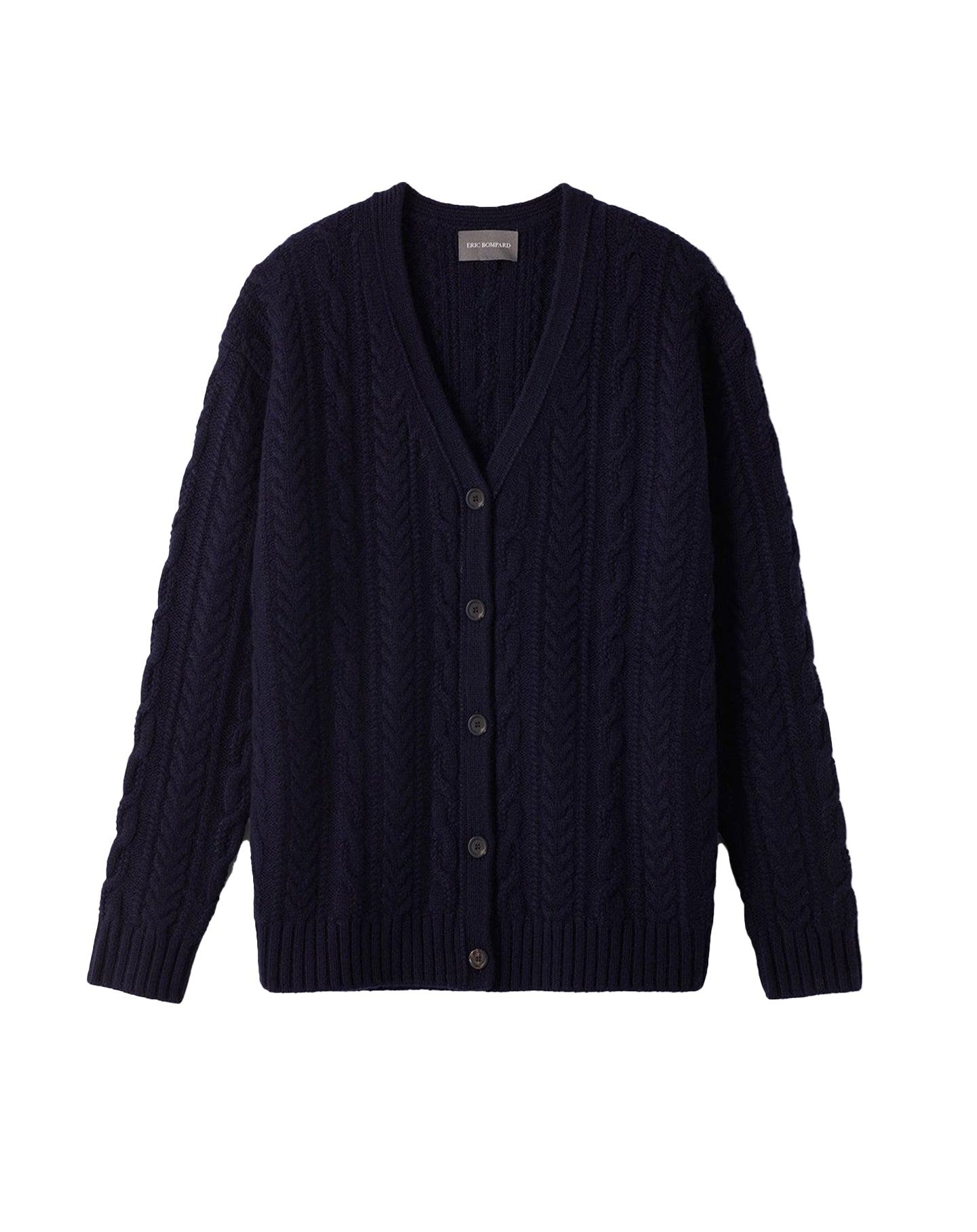 Loose-fitting cashmere cardigan - Navy