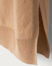 RECO130Pull col rond ample - Beige