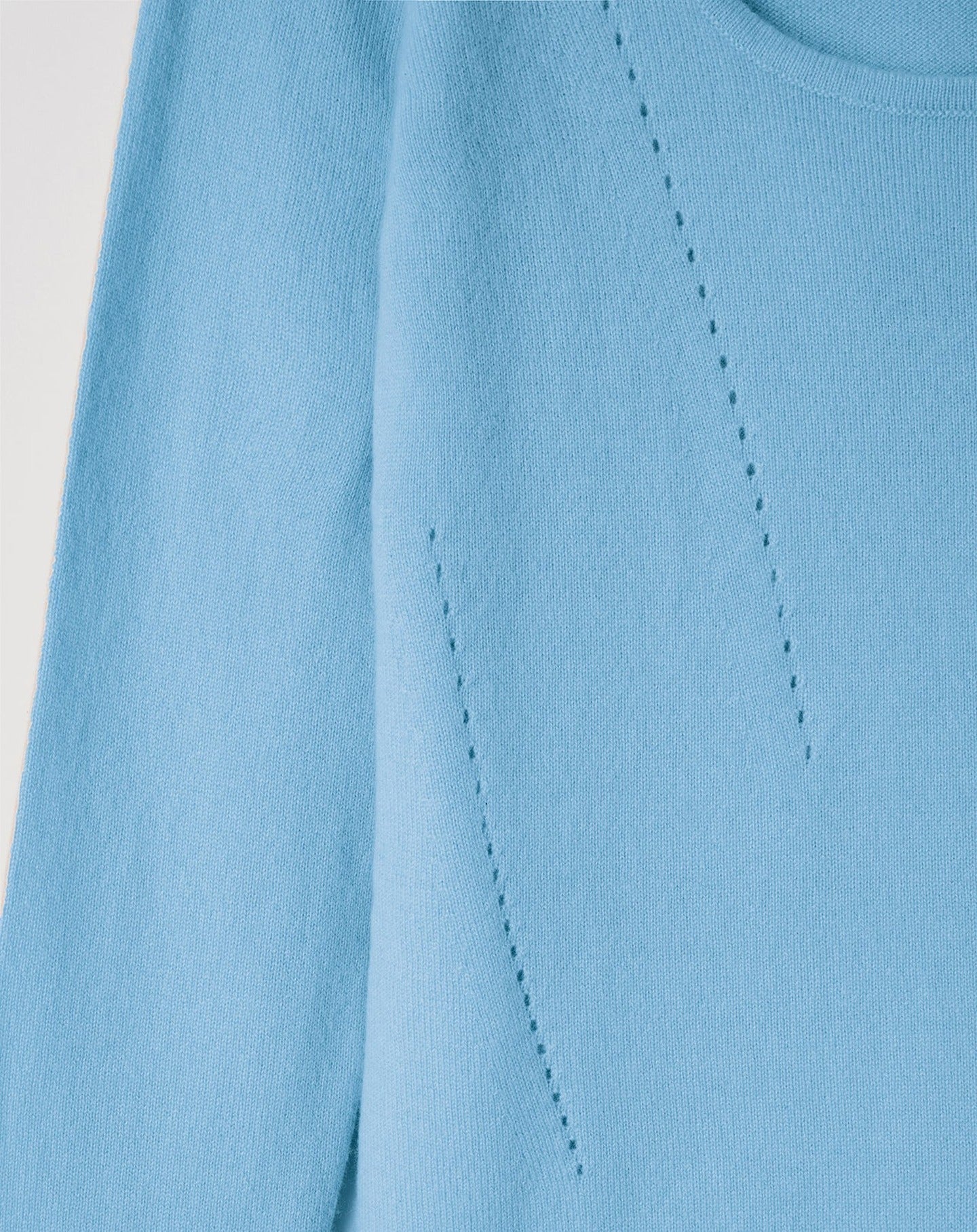 RECO105Col Danseuse Cintré Lignes Pointelle - Aqua