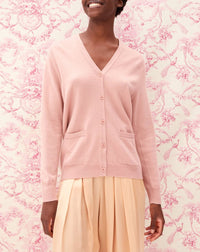 Classic cashmere cardigan - Blush