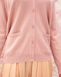 Classic cashmere cardigan - Blush