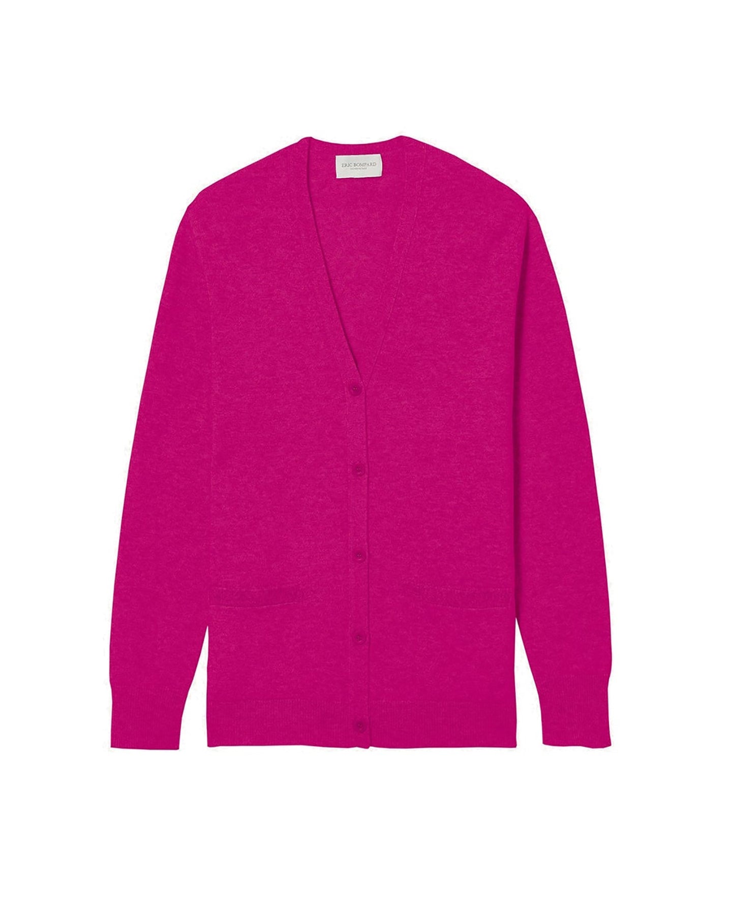 Gilet classique en cachemire - Fuchsia