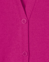 Gilet classique en cachemire - Fuchsia
