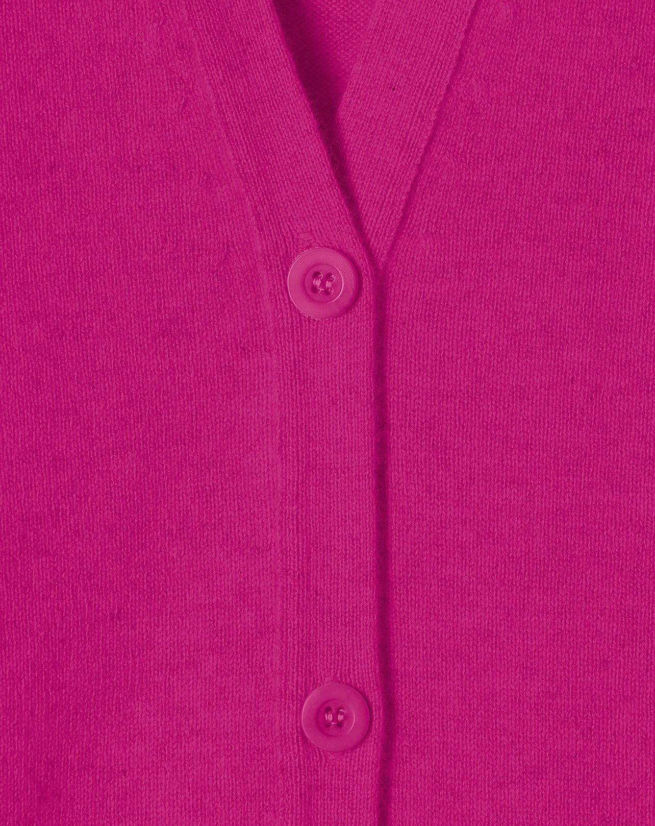Gilet classique en cachemire - Fuchsia
