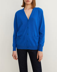 Gilet classique en cachemire - Cobalt