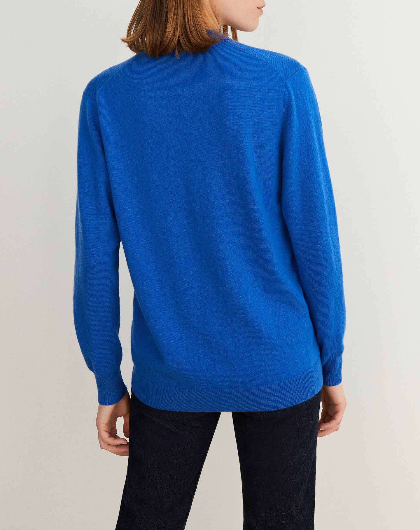 Gilet classique en cachemire - Cobalt