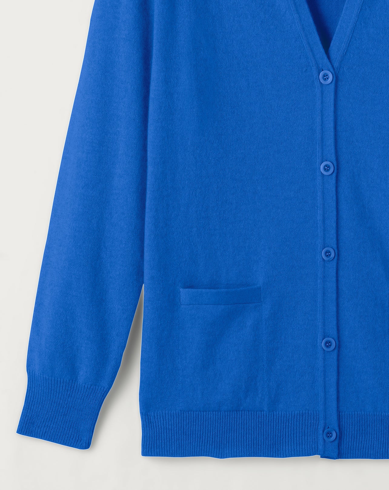 Gilet classique en cachemire - Cobalt