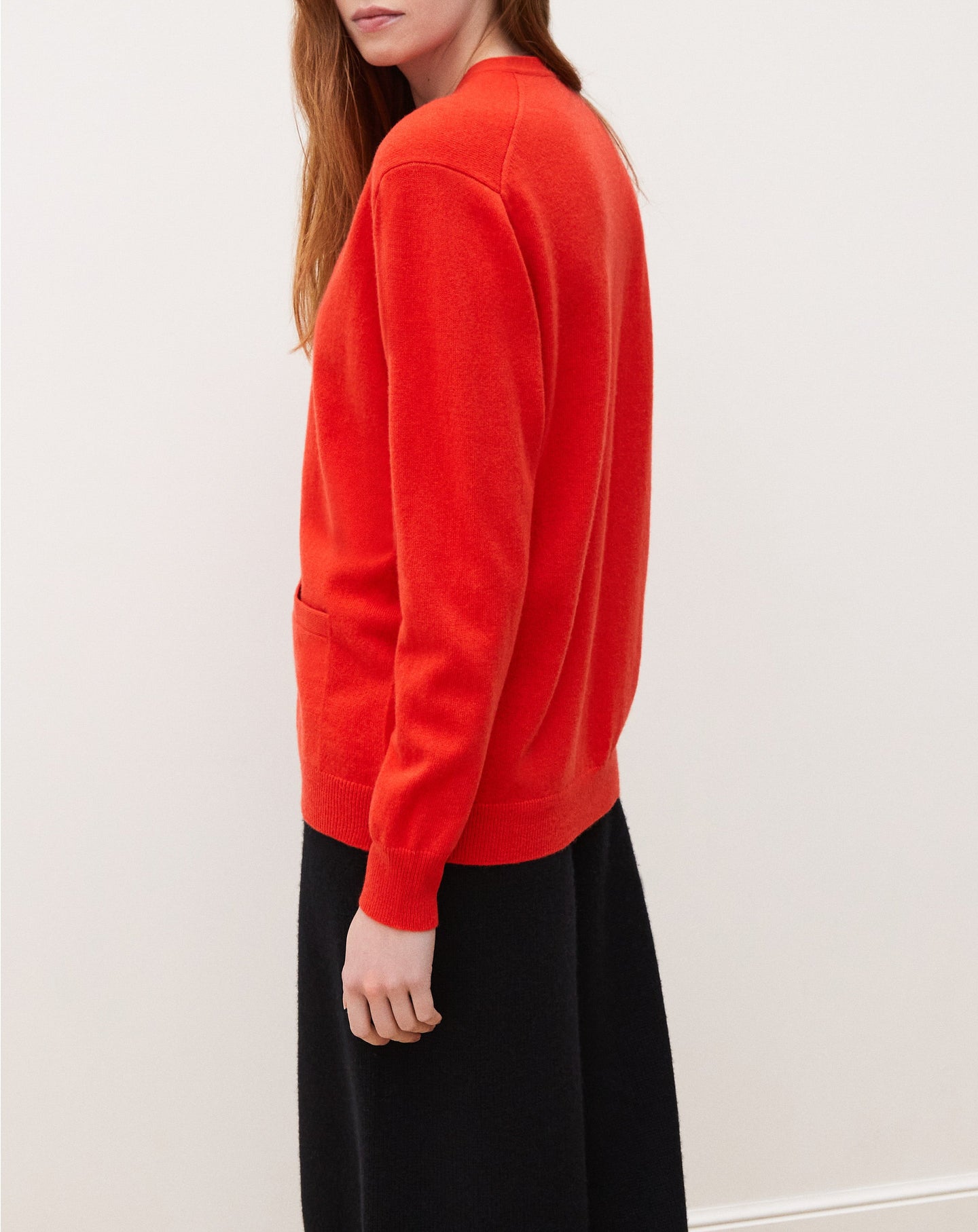 Classic cashmere cardigan - Lipstick