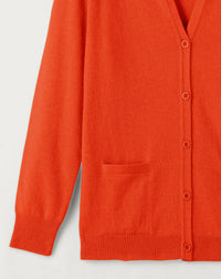 Classic cashmere cardigan - Lipstick