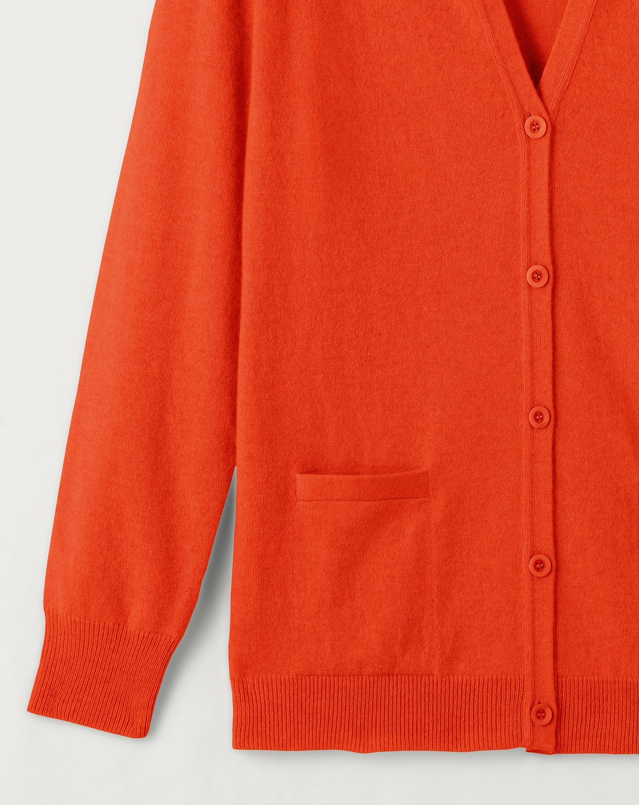Classic cashmere cardigan - Lipstick