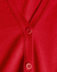 Classic cashmere cardigan - Ruby