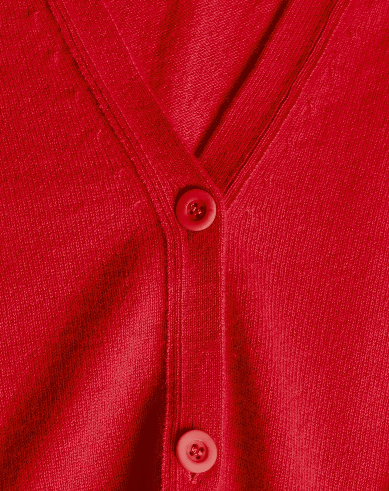 Classic cashmere cardigan - Ruby