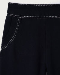 Mo3000 - Pantalon Milano Lignes Contrastees - Marine