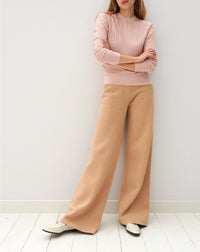 RECO120Ras De Cou Ultrafin Pointelle - Rose Charlotte
