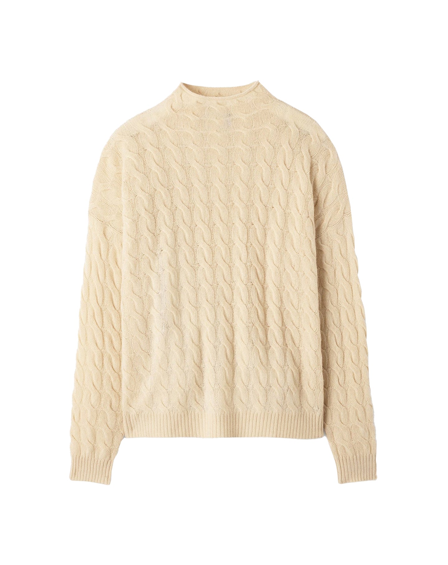 Pull col montant Roulotte en cachemire - Camomille