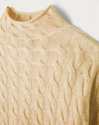 Pull col montant Roulotte en cachemire - Camomille
