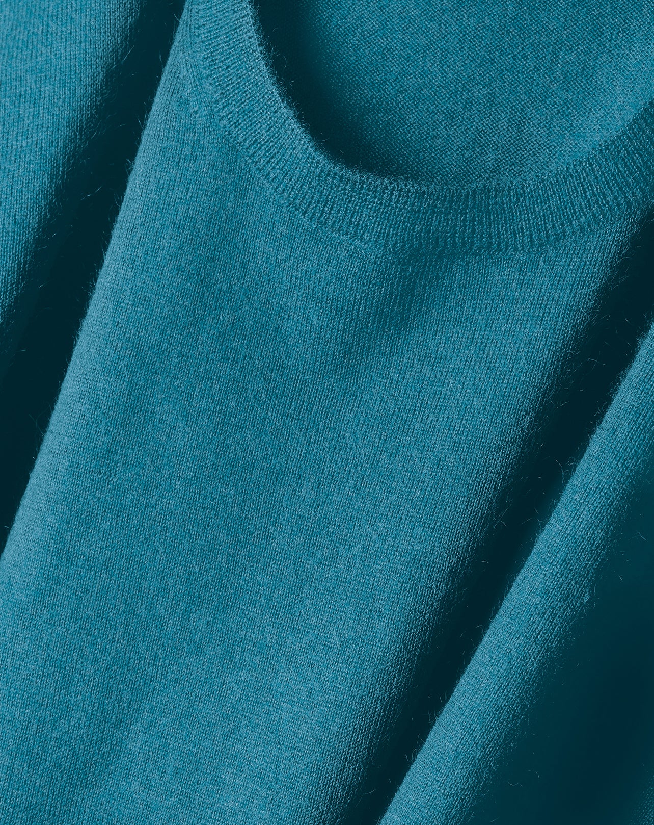 Ultra-fine 3/4-sleeve cashmere and silk crew neck jumper - Vetiver