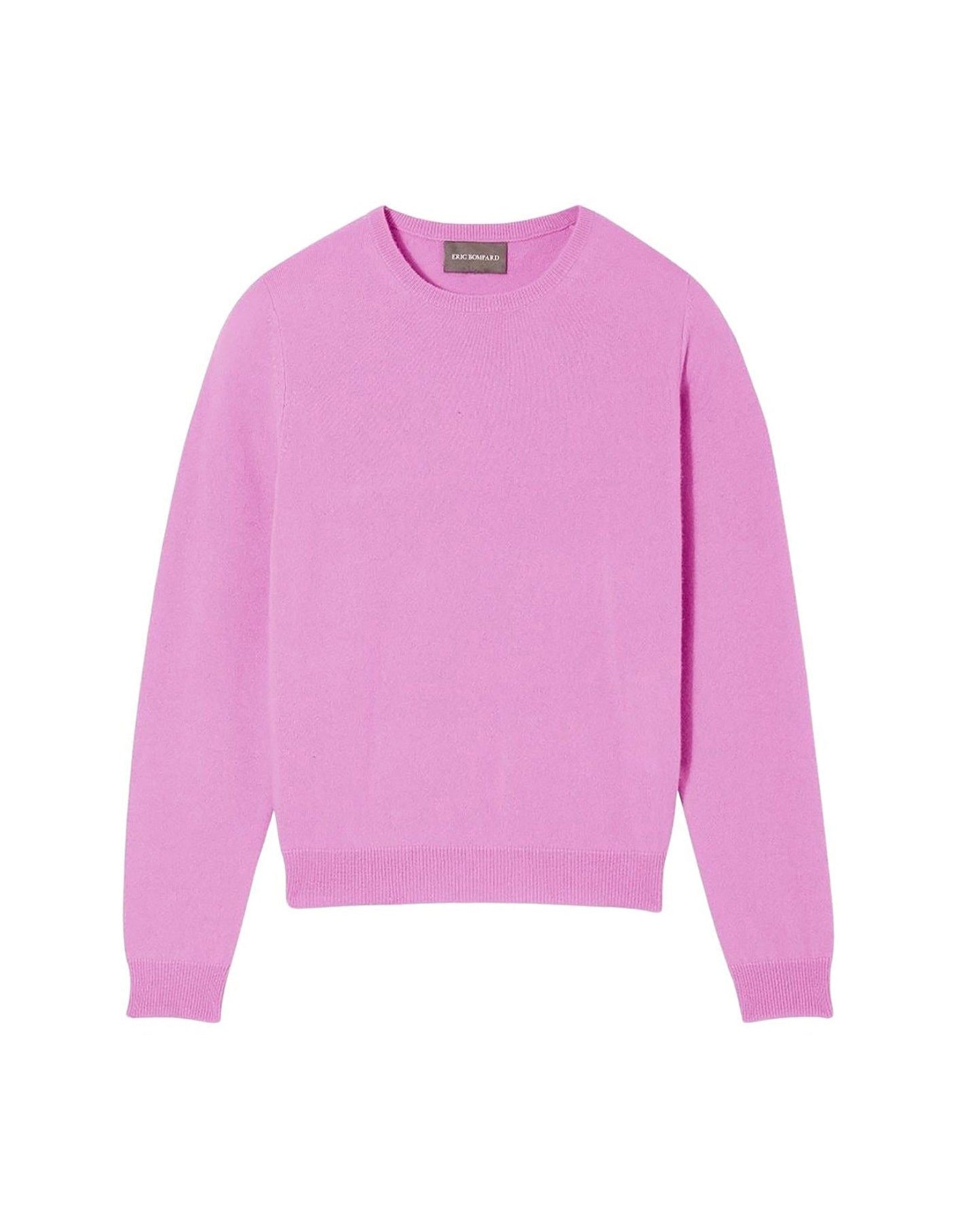Classic cashmere crew neck jumper - Clématite