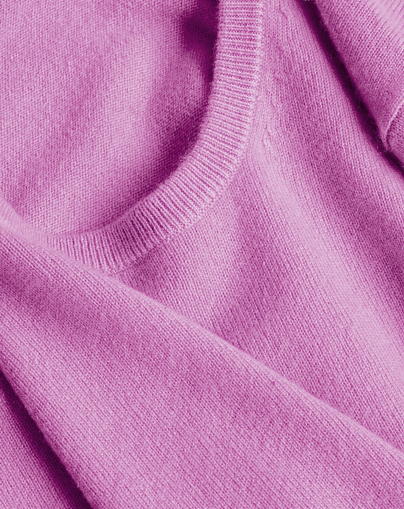 Classic cashmere crew neck jumper - Clématite