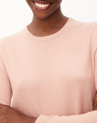 Classic cashmere crew neck jumper - Blush