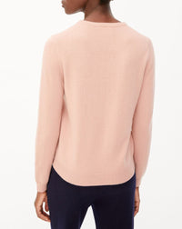 Classic cashmere crew neck jumper - Blush