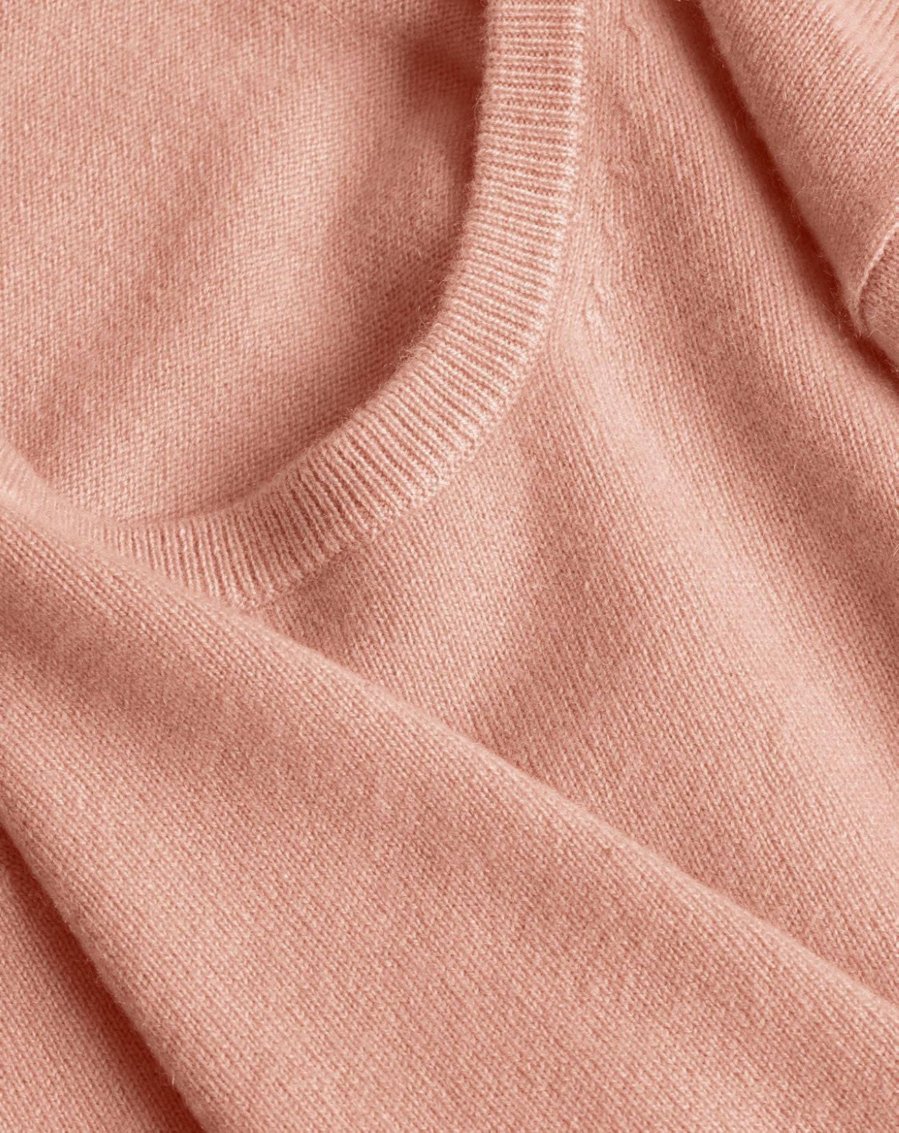 Classic cashmere crew neck jumper - Blush