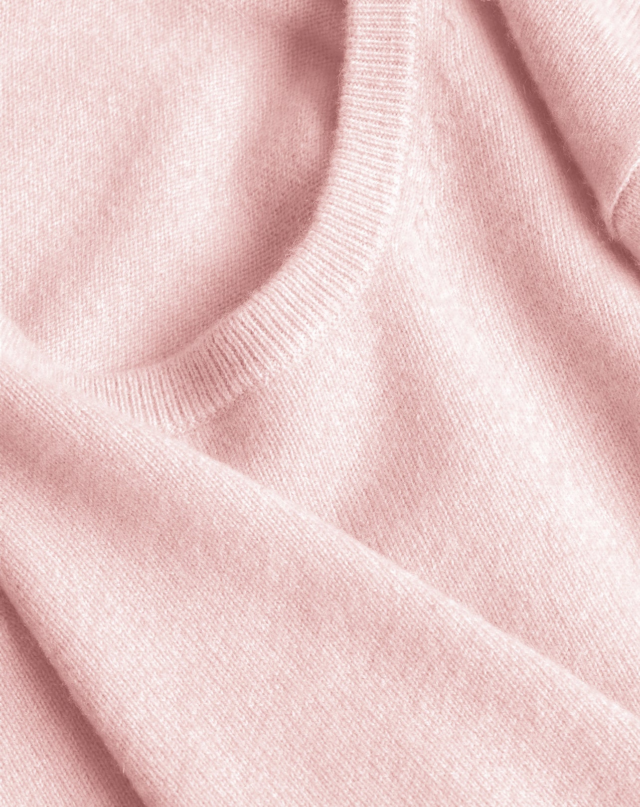 Pull ras de cou classique en cachemire - Aubepine chiné