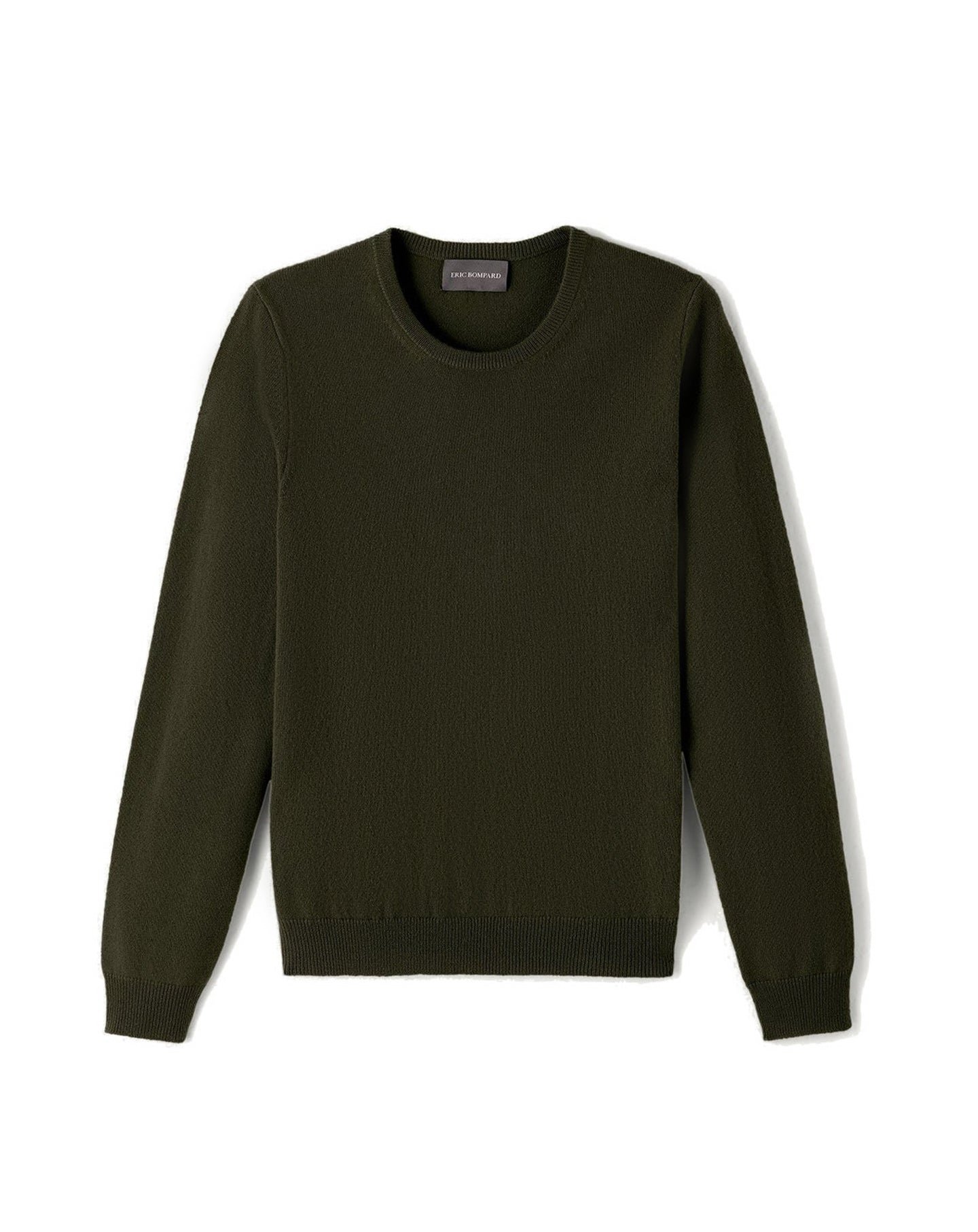 Classic cashmere crew neck jumper - Kale
