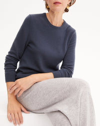 Classic cashmere crew neck jumper - Incense