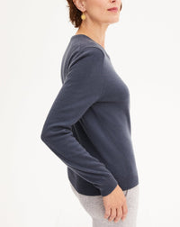 Classic cashmere crew neck jumper - Incense
