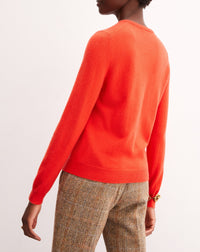 Pull ras de cou classique en cachemire - Lipstick