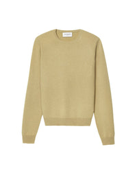 Classic cashmere crew neck jumper - Lion Beige