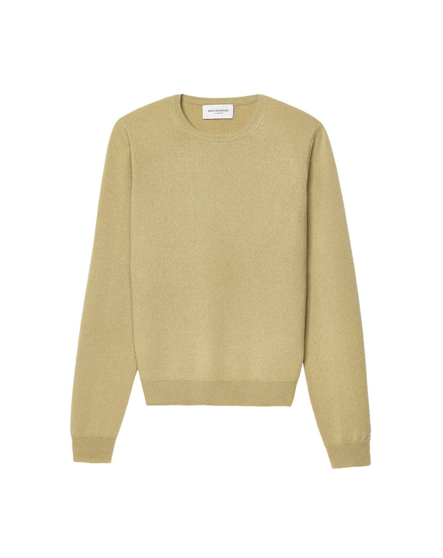 Classic cashmere crew neck jumper - Lion Beige