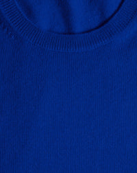Pull cintré à fentes en cachemire et soie - Royal
